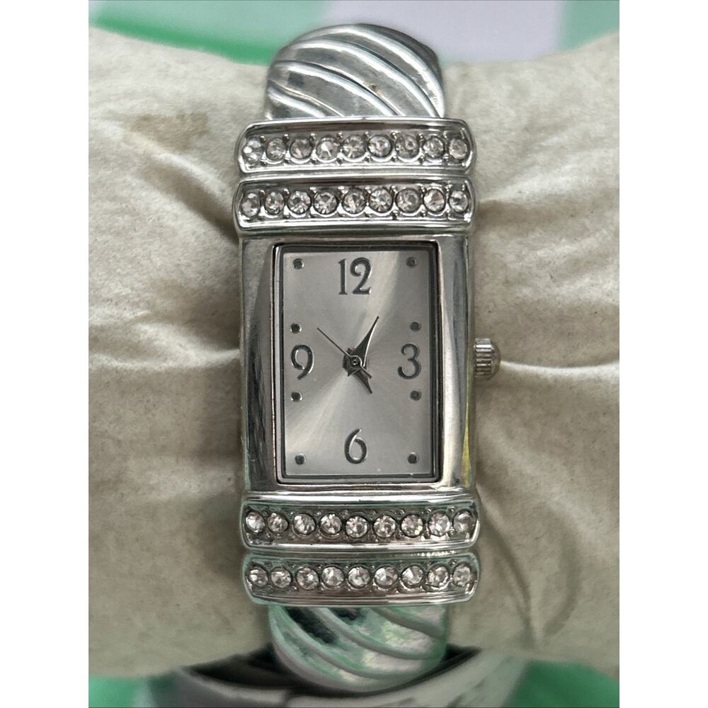 FMD Silver Tone Women’s Cuff Watch